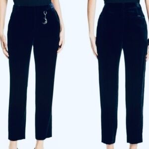 Ted Baker Chic Navy Velvet cropped pants